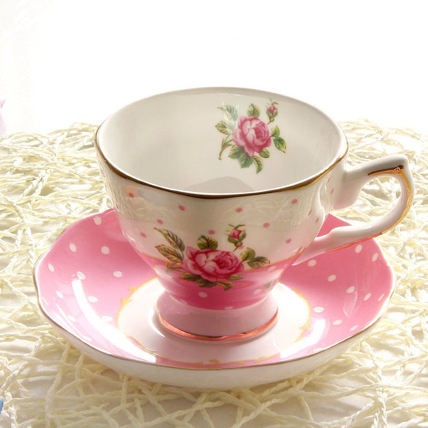 Porcelain Cup with saucer floral high elegance design