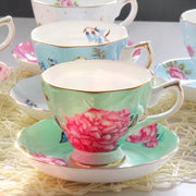 Porcelain Cup with saucer floral high elegance design