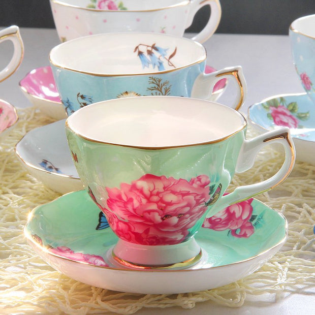 Porcelain Cup with saucer floral high elegance design