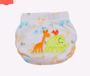 Children's cartoon diaper pants baby learning pants infant cotton breathable training pants washable diapers