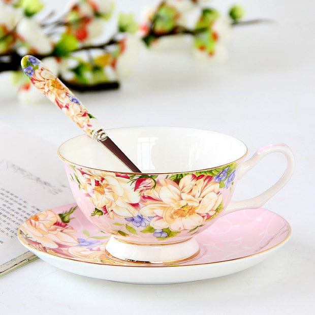 Porcelain Cup with saucer floral high elegance design