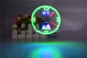 USB Clock  Word Fan Led Light Fan Mini Fan USB