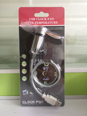USB Clock  Word Fan Led Light Fan Mini Fan USB