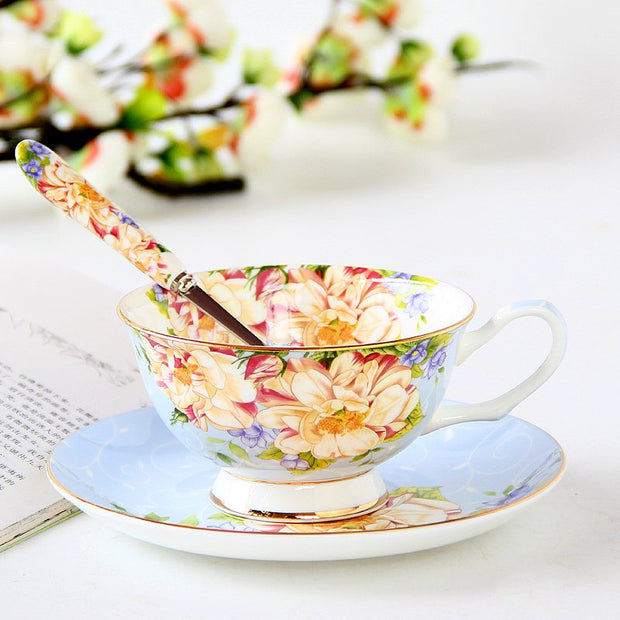 Porcelain Cup with saucer floral high elegance design