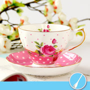 Porcelain Cup with saucer floral high elegance design