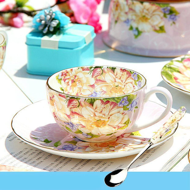 Porcelain Cup with saucer floral high elegance design