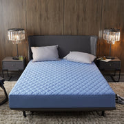 Solid Color Quilted Waterproof Fitted Sheet