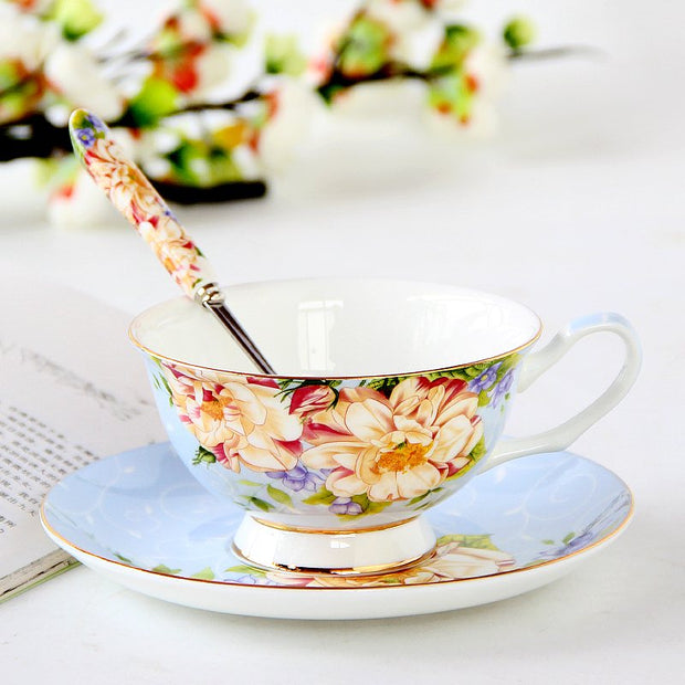 Porcelain Cup with saucer floral high elegance design