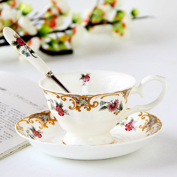 Porcelain Cup with saucer floral high elegance design