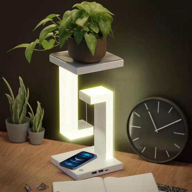 Minimalist Smartphone Wireless Charging Table Lamp Balance Lamp Floating