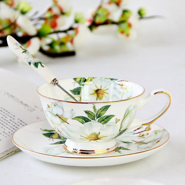 Porcelain Cup with saucer floral high elegance design