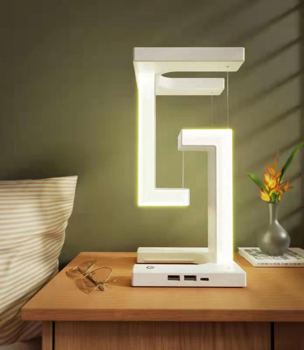 Minimalist Smartphone Wireless Charging Table Lamp Balance Lamp Floating