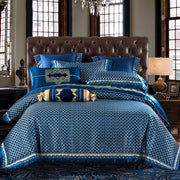 Luxurious Silk Series Palace Style Embroidered Jacquard/Cotton Bedding Set
