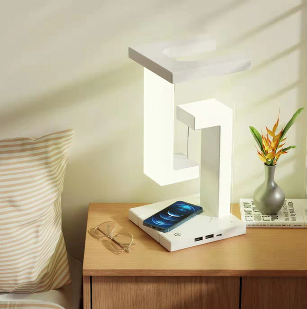 Minimalist Smartphone Wireless Charging Table Lamp Balance Lamp Floating