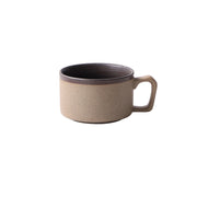 Japanese Retro Coffee Cup And Saucer Set Thick Ceramic Vie Cup Mug