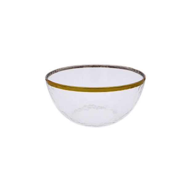 Rainbow Ion Plated Hammer Pattern Glass Plate Bowl Fruit Plate Bowl Set