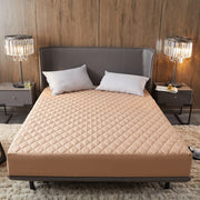 Solid Color Quilted Waterproof Fitted Sheet