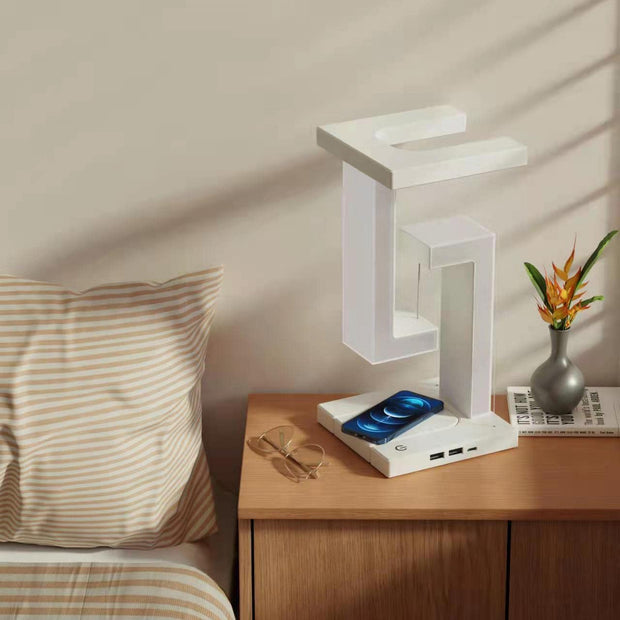 Minimalist Smartphone Wireless Charging Table Lamp Balance Lamp Floating