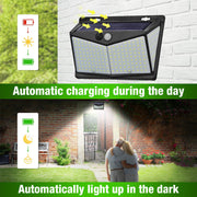 Solar Power Light Motion Sensor Outdoor Yard Garden Wall Lamp Waterproof 208 LED