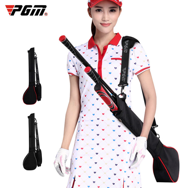 Foldable Golf Gun Bag Lightweight Can Hold 3 Clubs Golf Carry Pack Soft Rubber Handle Golf Stand Carry Bag For Men And Women