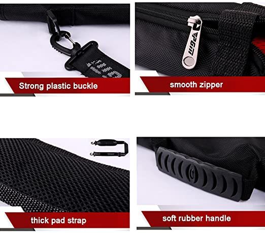 Foldable Golf Gun Bag Lightweight Can Hold 3 Clubs Golf Carry Pack Soft Rubber Handle Golf Stand Carry Bag For Men And Women