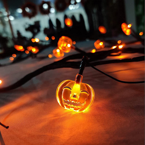 Halloween LED Willow Vine String Light Bat Pumpkin