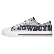 Dallas Cowboys Women's Low Top Canvas Shoes