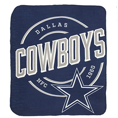 Dallas Cowboys Unisex-Adult Fleece Throw Blanket, 50" x 60"