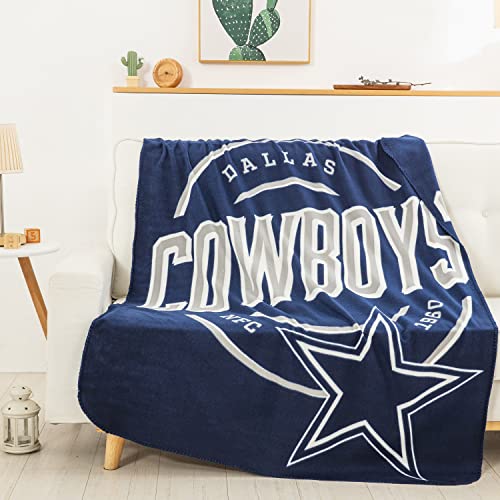 Dallas Cowboys Unisex-Adult Fleece Throw Blanket, 50" x 60"