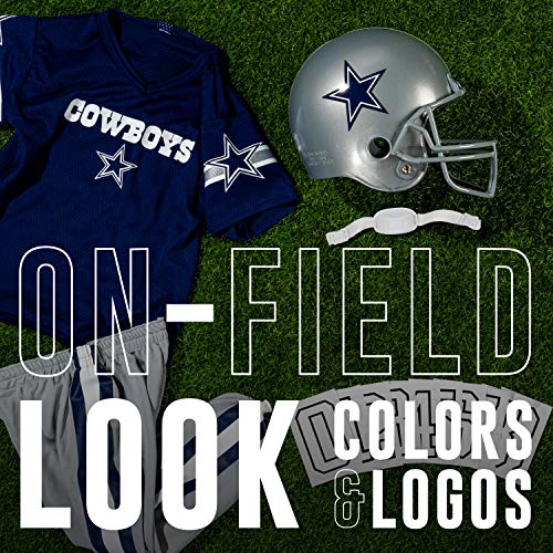 Dallas Cowboys Kids Football Uniform Set - NFL Youth Football Costume for Boys & Girls - Set Includes Helmet, Jersey & Pants